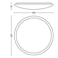 Plafonnier Philips LED Cavanal Sceneswitch Blanc 2700K 18W - Blanc -PHILIPS Soldes 52185106 3