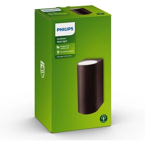 Applique Murale Philips Nightingale Marron 2xGU11 - Brun 4 Applique Murale Philips Nightingale Marron 2xGU11 - Brun – Image 2