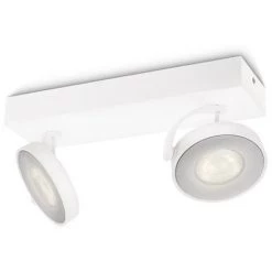 Spot Philips LED Clockwork Blanc 2x4,5W - Blanc