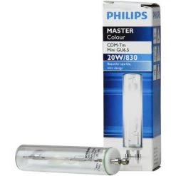 Philips MASTERColour GU6.5 CDM-Tm Mini 20W - 830 Blanc Chaud