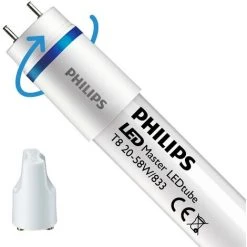 Philips LEDtube T8 (EM Mains) High Frequency 20W 1680lm - 833 Blanc Chaud | 150cm - Food - Équivalent 58W