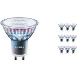 Lot 10x Philips MASTER LEDspot ExpertColor GU10 PAR16 3.9W 265lm 25D - 927 Blanc Très Chaud | Meilleur Rendu Des Couleurs - Dimmable - Équivalent 35W