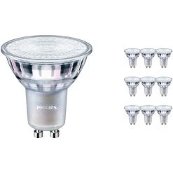 Lot 10x Philips MASTER Value LEDspot GU10 PAR16 4.9W 355lm 60D - 927 Blanc Très Chaud | Meilleur Rendu Des Couleurs - Dimmable - Équivalent 50W