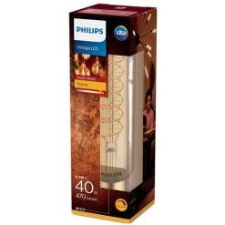 Philips Classic LED E27 Tubular Filament Dorée 7W 470lm - 820 Blanc Très Chaud | Équivalent 40W -PHILIPS Soldes 55936774 2