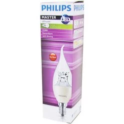Philips MASTER LEDcandle E14 Flamme Couronne Claire 2.8W 250lm - 822-827 Dim àWarm | Dimmable - Équivalent 25W -PHILIPS Soldes 55936778 3