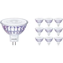 Lot 10x Philips Master LEDspot GU5.3 MR16 5.8W 345lm 36D - 922-927 Dim àWarm | Meilleur Rendu Des Couleurs - Dimmable - Équivalent 35W