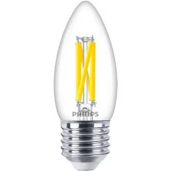 Philips MASTER Value LEDcandle E27 Filament Claire 3.4W 470lm - 927 Blanc Très Chaud | Meilleur Rendu Des Couleurs - Dimmable - Équivalent 25W