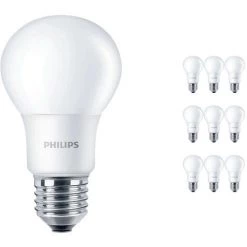 Lot 10x Philips Corepro LEDbulb E27 Poire Dépolie 5W 470lm - 840 Blanc Froid | Équivalent 40W
