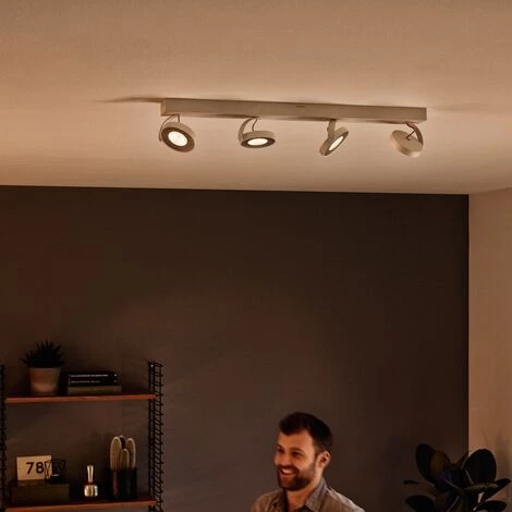 Spot Philips LED Clockwork Blanc 4x4,5W - Blanc 4 Spot Philips LED Clockwork Blanc 4x4,5W - Blanc – Image 2