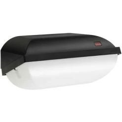 Philips Hublot LED Coreline BWC120 Noir 14W 1336lm - 830 Blanc Chaud | 282x178mm - IP54 - Détecteur De Lumière