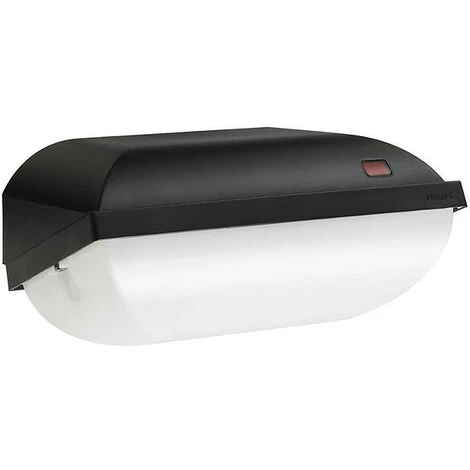 Philips Hublot LED Coreline BWC120 Noir 14W 1336lm - 830 Blanc Chaud | 282x178mm - IP54 - Détecteur De Lumière 3 Philips Hublot LED Coreline BWC120 Noir 14W 1336lm - 830 Blanc Chaud | 282x178mm - IP54 - Détecteur De Lumière