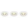 Philips IMPALA Spot Lumineux Encastrable LED 3x6W/400lm Rond Blanc