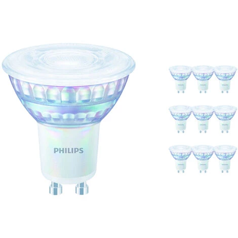 Lot 10x Philips MASTER Value LEDspot GU10 PAR16 6.2W 575lm 36D - 930 Blanc Chaud | Meilleur Rendu Des Couleurs - Dimmable - Équivalent 80W 3 Lot 10x Philips MASTER Value LEDspot GU10 PAR16 6.2W 575lm 36D - 930 Blanc Chaud | Meilleur Rendu Des Couleurs - Dimmable - Équivalent 80W
