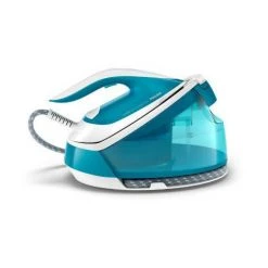 Philips Centrale Vapeur - Pression De La Pompe Maxi. 6,5 Bar - Fer à Vapeur - Semelle SteamGlide - 1,65 M - 120 G/min - Couleur Aqua - 430 G/min (GC7920/20)