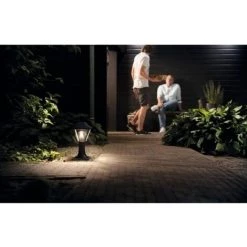 PHILIPS  Borne Extérieure LED Alpenglow à équiper E27 Max 60 W Noir - Noir -PHILIPS Soldes 58626833 2