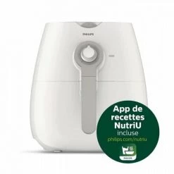 PHILIPS Airfryer Daily HD9216/80, Friteuse Sans Huile, 0,8kg, RapidAir, Cuisine Polyvalente, Réglage Durée Et Température, Blanc