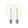 PHILIPS 2 Ampoules Led Edison E27 470 Lm ~ 40 W Blanc Chaud -PHILIPS Soldes 59116440 1