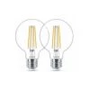 PHILIPS 2 Ampoules Led Globe 80 Mm E27 470 Lm ~ 40 W Blanc Neutre 2 PHILIPS 2 Ampoules Led Globe 80 Mm E27 470 Lm ~ 40 W Blanc Neutre -PHILIPS Soldes 59116806 1