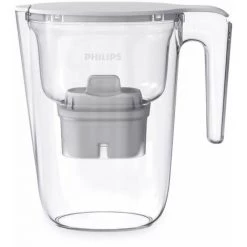 PHILIPS CARAFE FILTRANTE MAYFLOWER 2,6 L BLANCHE + 1 FILTRE MICRO X-CLEAN AWP2935WH