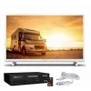 PACK PHILIPS TV 24" 60cm HD Camping-Car Blanc + Câble 12V + Récepteur TV THOMSON - Blanc