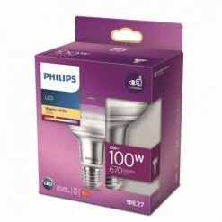 Réflecteur LED Philips Blanc Chaud E27 8W -PHILIPS Soldes 60850304 4