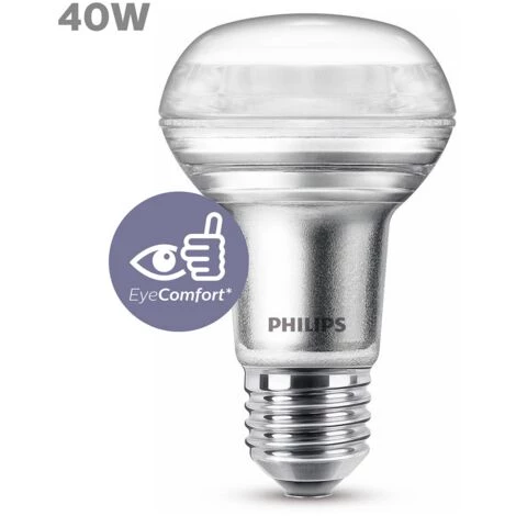 Réflecteur LED Philips Blanc Chaud E27 3W 3 Réflecteur LED Philips Blanc Chaud E27 3W