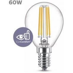 Ampoule LED Sphérique Philips Blanc Chaud E14 6,5W