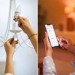 Ampoule LED Intelligente Philips C37 Colorée E14 4,9W -PHILIPS Soldes 60850902 5