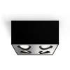 Spot LED Philips Box WarmGlow Noir 4x4,5W - Noir -PHILIPS Soldes 60851081 1