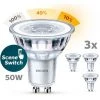Spot LED Philips SceneSwitch Blanc Chaud GU10 4,8W 3 Pièces 1 Spot LED Philips SceneSwitch Blanc Chaud GU10 4,8W 3 Pièces -PHILIPS Soldes 60851510 1