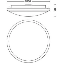 Plafonnier Philips Cavanal Blanc Ø25cm 12W - Blanc -PHILIPS Soldes 60851898 4