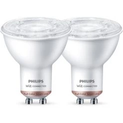 Spot LED Intelligent Philips PAR16 Coloré GU10 4,7W 2 Pièces 8 Spot LED Intelligent Philips PAR16 Coloré GU10 4,7W 2 Pièces -PHILIPS Soldes 60852055 2
