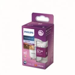 Spot LED À Intensité Variable Philips Blanc Froid GU10 6,2W -PHILIPS Soldes 60852635 5