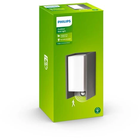 Applique Philips Bridge Anthracite Avec Capteur - Anthracite 4 Applique Philips Bridge Anthracite Avec Capteur - Anthracite – Image 2