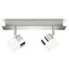 Spot LED Philips Float Métal 2x5W - Chrome -PHILIPS Soldes 60853302 1