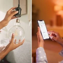 PHILIPS Ampoule À Filament LED Intelligente G125 E27 7W 10 PHILIPS Ampoule À Filament LED Intelligente G125 E27 7W -PHILIPS Soldes 60853442 4