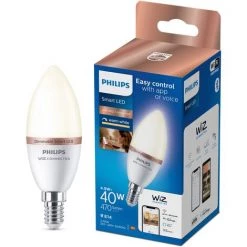 Ampoule LED Intelligente Philips C37 Blanc Chaud E14 4,9W