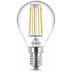 Ampoule LED Sphérique Philips Blanc Chaud E14 4,3W 2 pièces -PHILIPS Soldes 60859050 3