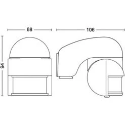 Détecteur De Mouvement Philips Virginia Gris -PHILIPS Soldes 60859241 5