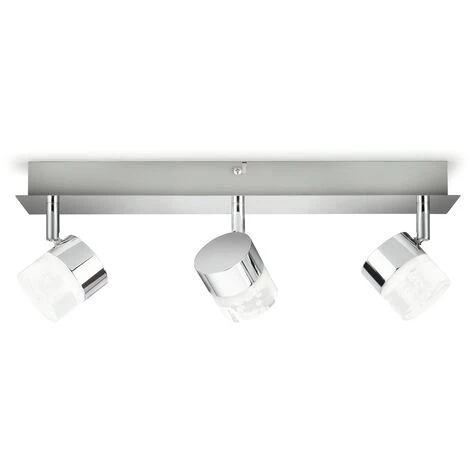 Spot LED Philips Float Métal 3x5W - Chrome 3 Spot LED Philips Float Métal 3x5W - Chrome