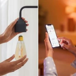 Ampoule LED À Incandescence Intelligente Philips ST64 Ambre E27 7W -PHILIPS Soldes 60877149 4