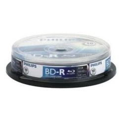 Philips BD-R 25 Go 4x, 10 Pièces En Cakebox (BR2S4B10F/10)