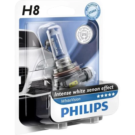 Ampoule Halogène Philips 12360WHVB1 WhiteVision Effet Xénon H8 35 W 1 Pc(s) 4 Ampoule Halogène Philips 12360WHVB1 WhiteVision Effet Xénon H8 35 W 1 Pc(s) – Image 2