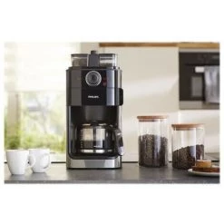 Cafetiere Filtre Broyeur A Grain PHILIPS Grind & Brew HD7767/00 - Noire -PHILIPS Soldes 64308503 4