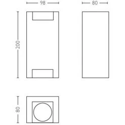 Applique Extérieure Philips Trowel Métal 2xGU10 - Aluminium -PHILIPS Soldes 64734832 3