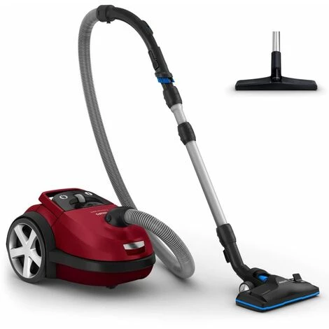 PHILIPS Aspirateur Traineau Avec Sac 4L Rayon 12m Rouge - Rouge 3 PHILIPS Aspirateur Traineau Avec Sac 4L Rayon 12m Rouge - Rouge
