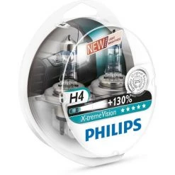 Ampoule PHILIPS H4 X-Treme Vision 12V 60/55W + 130%