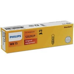 10 Ampoules PHILIPS T5 12V 1W W2x4.6d WB