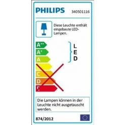 Philips 340501116 Applique Murale LED Hotstone Eclairage Salle De Bain Métallique Métal -PHILIPS Soldes 68783886 3