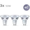 Spot LED Philips Blanc Froid 4,6W GU10 3 pièces -PHILIPS Soldes 70071861 1